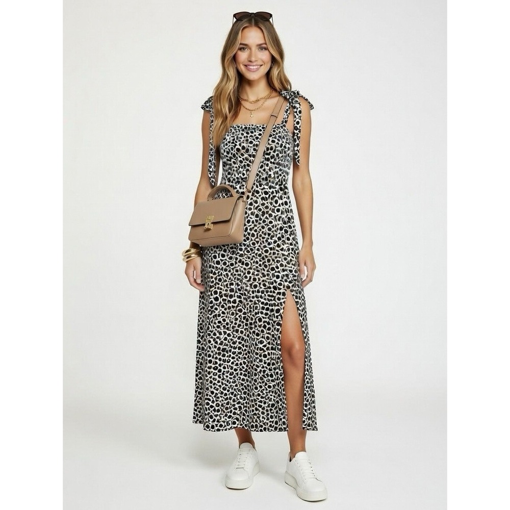 Diane Von Furstenberg Dress M Blck/Wht Regency Bridgerton Fairy